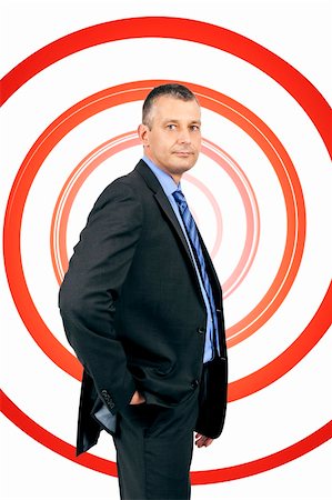 An image of a handsome business man red spiral Stock Photo - Budget Royalty-Free & Subscription, Code: 400-05674087