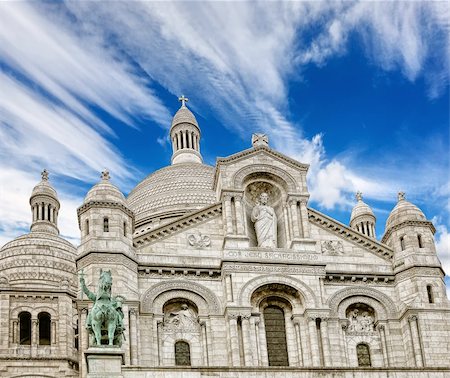 simsearch:400-06086556,k - Basilica in Paris Foto de stock - Super Valor sin royalties y Suscripción, Código: 400-05675027