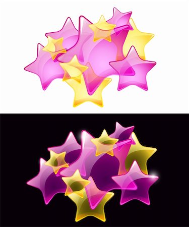 simsearch:400-05241823,k - Vector Stars with transparency / easy use on white or black background / eps10 Photographie de stock - Aubaine LD & Abonnement, Code: 400-05676257