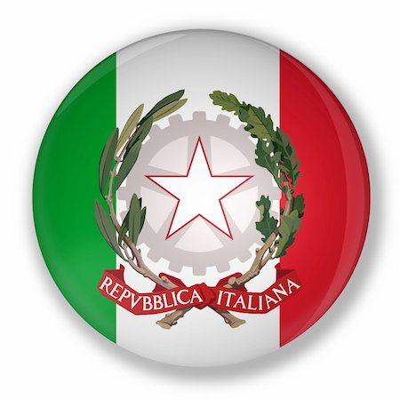 simsearch:400-04061855,k - Illustration of a badge with flag and the royal coat of italy Foto de stock - Super Valor sin royalties y Suscripción, Código: 400-05676375