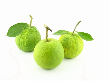 group of Sweet green orange on white isolated background Photographie de stock - Aubaine LD & Abonnement, Code: 400-05676564
