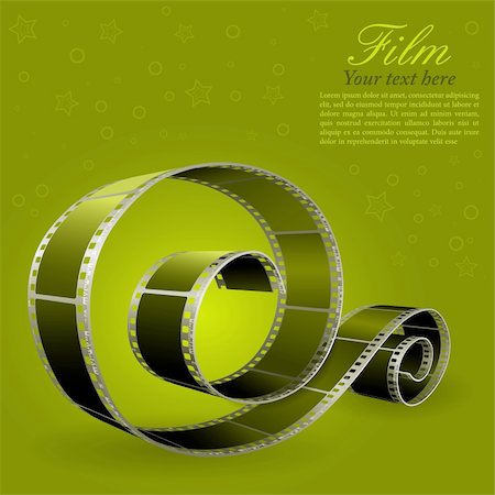 film roll - Realistic photographic film, element for design, vector illustration Stock Photo - Budget Royalty-Free & Subscription, Code: 400-05676715