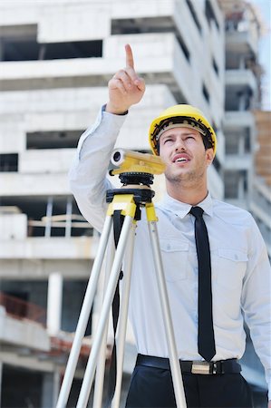 engineer background - business man Architect engineer manager at construction site project Stock Photo - Budget Royalty-Free & Subscription, Code: 400-05676836