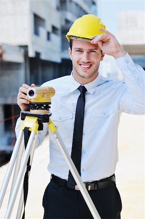 business man Architect engineer manager at construction site project Stock Photo - Budget Royalty-Free & Subscription, Code: 400-05676832