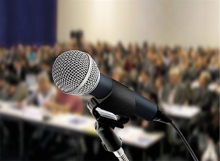 event business microphone - At seminar Stock Photo - Budget Royalty-Free & Subscription, Code: 400-05677209