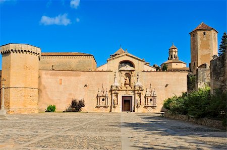 A view of Monastery of Santa Maria de Poblet, Spain Stock Photo - Budget Royalty-Free & Subscription, Code: 400-05677303