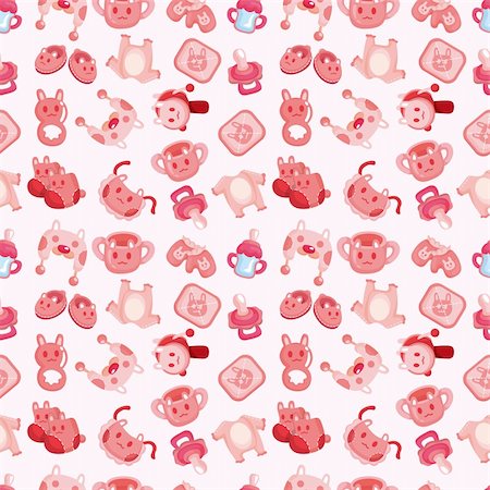 seamless baby toy pattern Stock Photo - Budget Royalty-Free & Subscription, Code: 400-05677490