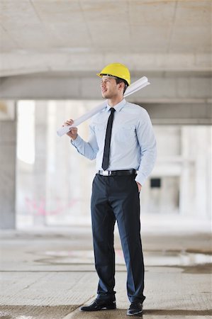 Construction Project business man Architect engineer manager at construction site Stock Photo - Budget Royalty-Free & Subscription, Code: 400-05677971