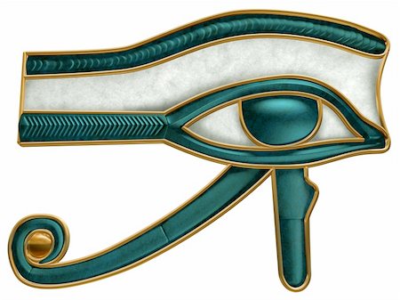 simsearch:862-03737317,k - Illustration of the ancient Egyptian Eye of Horus symbol Photographie de stock - Aubaine LD & Abonnement, Code: 400-05678236