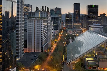 Vancouver BC Canada Cityscape at Sunrise Stock Photo - Budget Royalty-Free & Subscription, Code: 400-05678713