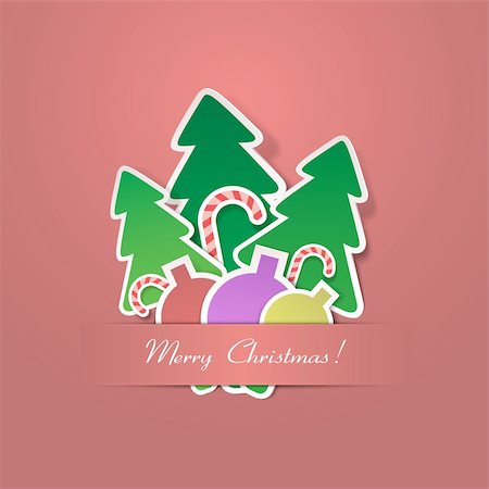 simsearch:400-07123692,k - Christmas background. Vector illustration Stock Photo - Budget Royalty-Free & Subscription, Code: 400-05678869