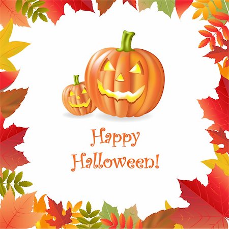 Happy Halloween, Vector Illustration Stock Photo - Budget Royalty-Free & Subscription, Code: 400-05678880