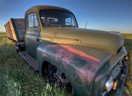 Vintage Farm Trucks Saskatchewan Canada weathered and old Stock Photo - Budget Royalty-Free & Subscription, Code: 400-05679788