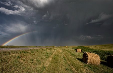 prairie storm - Prairie Road Storm Clouds Saskatchewan Canada field Stock Photo - Budget Royalty-Free & Subscription, Code: 400-05679864