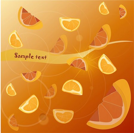 orange background vector illustration Stock Photo - Budget Royalty-Free & Subscription, Code: 400-05670163