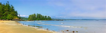 Panoramic view of Long Beach shore in Pacific Rim National park, Canada Stock Photo - Budget Royalty-Free & Subscription, Code: 400-05671160