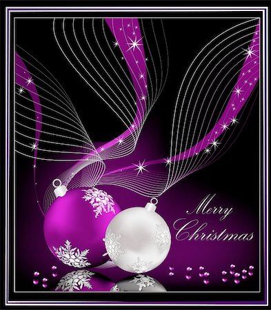 Violet Christmas background Stock Photo - Budget Royalty-Free & Subscription, Code: 400-05671309