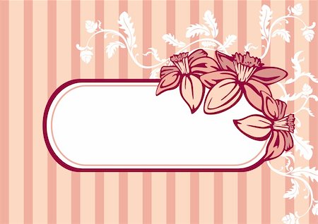 vector retro frame with flowers Stock Photo - Budget Royalty-Free & Subscription, Code: 400-05671713