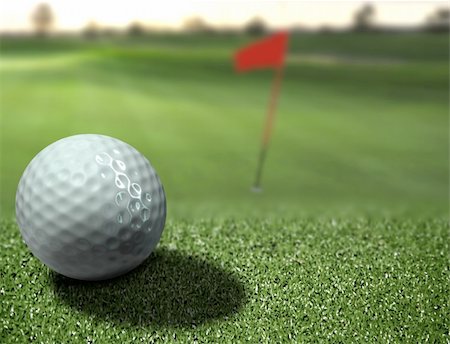 razihusin (artist) - golf ball on grass Stock Photo - Budget Royalty-Free & Subscription, Code: 400-05671889