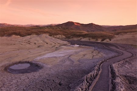 simsearch:400-06482097,k - Strange landscape produced bu active mud volcanoes Stock Photo - Budget Royalty-Free & Subscription, Code: 400-05671893