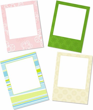 simsearch:400-06100336,k - Template photo frames, vector illustration Stock Photo - Budget Royalty-Free & Subscription, Code: 400-05671938