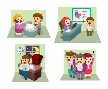 simsearch:400-04338306,k - cartoon worker icon set Stock Photo - Budget Royalty-Free & Subscription, Code: 400-05672174