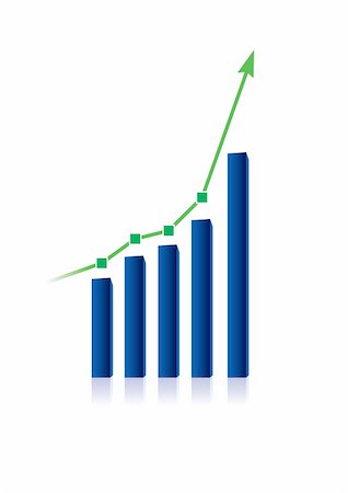 simsearch:400-05723094,k - Business Graph with arrow showing profits and gains Stock Photo - Budget Royalty-Free & Subscription, Code: 400-05673128