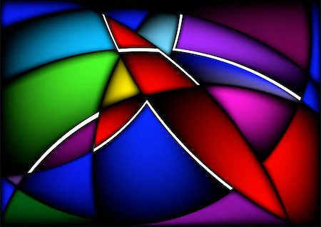 simsearch:400-05114969,k - Wavy abstract bright colorful background for design. Black release. Foto de stock - Super Valor sin royalties y Suscripción, Código: 400-05673173