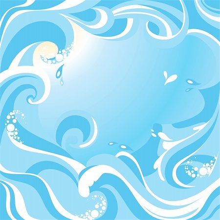 salt border - abstract sea background with free place for your text Stock Photo - Budget Royalty-Free & Subscription, Code: 400-05673427