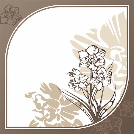 simsearch:400-05671597,k - abstract retro card with flowers vector illustration Photographie de stock - Aubaine LD & Abonnement, Code: 400-05673514