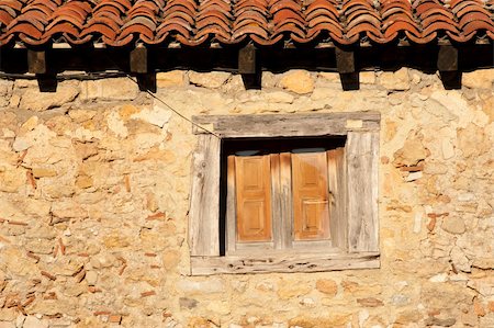 Medieval facade detail, traditional Spanish architecture in Castile Photographie de stock - Aubaine LD & Abonnement, Code: 400-05673656
