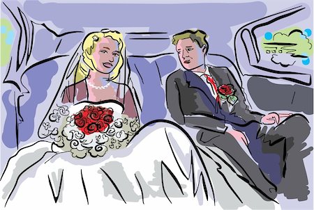 illustration for card of wedding event Stock Photo - Budget Royalty-Free & Subscription, Code: 400-05673735