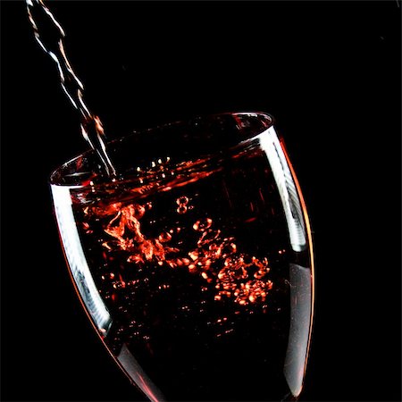 Glass of wine on  black background Stock Photo - Budget Royalty-Free & Subscription, Code: 400-05673818