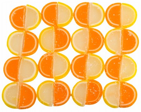 stokato (artist) - Background of Fruit Candy isolated on white background, top view Photographie de stock - Aubaine LD & Abonnement, Code: 400-05673811