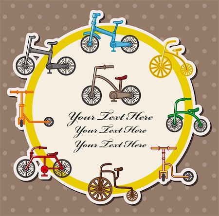 bicycle card Stock Photo - Budget Royalty-Free & Subscription, Code: 400-05673858