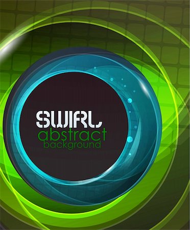 Abstract swirl motion background for your design. Made of glass round elements Stock Photo - Budget Royalty-Free & Subscription, Code: 400-05673880