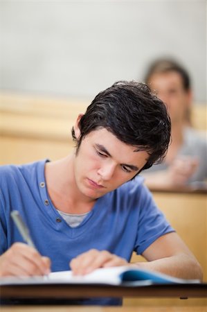 simsearch:400-05684361,k - Portrait of a student taking notes in an amphitheater Stock Photo - Budget Royalty-Free & Subscription, Code: 400-05684334