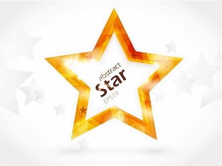 Golden shiny star shape background with space for your text. EPS10 Stock Photo - Budget Royalty-Free & Subscription, Code: 400-05684672