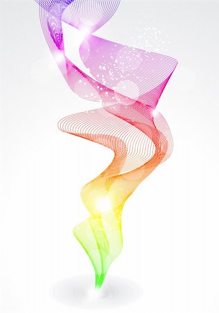farbspektrum - abstract rainow smike backgorund vector illustration Stockbilder - Microstock & Abonnement, Bildnummer: 400-05684712