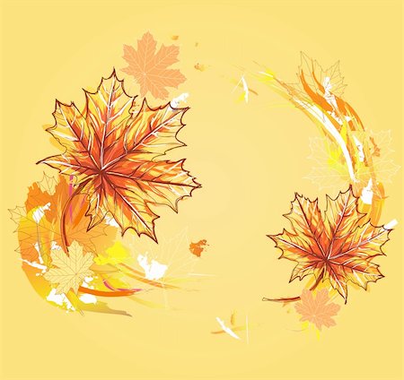 Background with maple leafs. Autumn leafs background. Stock Photo - Budget Royalty-Free & Subscription, Code: 400-05685176