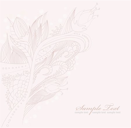 simsearch:400-04863614,k - Floral doodle background Foto de stock - Royalty-Free Super Valor e Assinatura, Número: 400-05685213