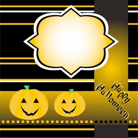 simsearch:400-04647487,k - halloween background with smile pumpkin banner card vector Fotografie stock - Microstock e Abbonamento, Codice: 400-05685334