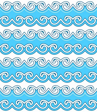 seamless vector waves texture, Adobe Illustrator 8 format Stock Photo - Budget Royalty-Free & Subscription, Code: 400-05685433