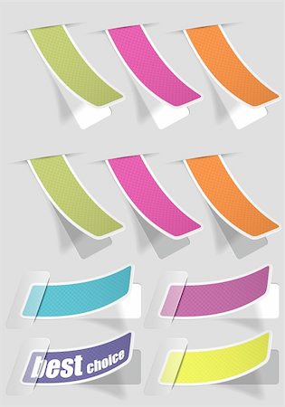 simsearch:400-05381819,k - Collect Sticker cut from paper, element for design, vector illustration Stock Photo - Budget Royalty-Free & Subscription, Code: 400-05686180