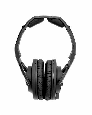 simsearch:400-04838289,k - Headphones Isolated on a White Background Stock Photo - Budget Royalty-Free & Subscription, Code: 400-05687240