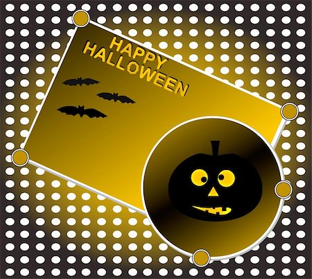 simsearch:400-05307344,k - Halloween background. Grinning pumpkin at night. Vector Stock Photo - Budget Royalty-Free & Subscription, Code: 400-05687646