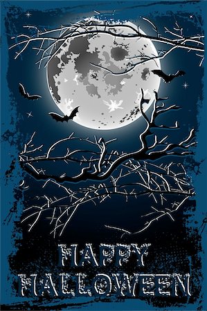 Illustration vector background Happy Halloween Foto de stock - Super Valor sin royalties y Suscripción, Código: 400-05687720