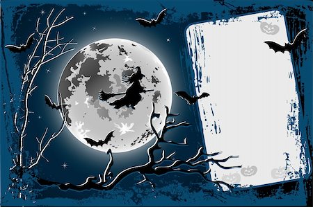 Illustration vector background Happy Halloween Stock Photo - Budget Royalty-Free & Subscription, Code: 400-05687766