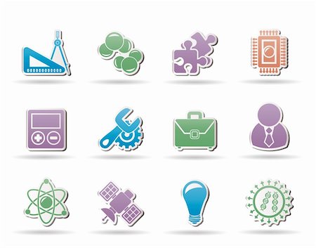 physics icons - Science and Research Icons - Vector Icon set Photographie de stock - Aubaine LD & Abonnement, Code: 400-05687970