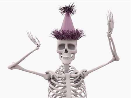 simsearch:600-03017684,k - party skeleton Stock Photo - Budget Royalty-Free & Subscription, Code: 400-05688116